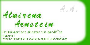 almirena arnstein business card